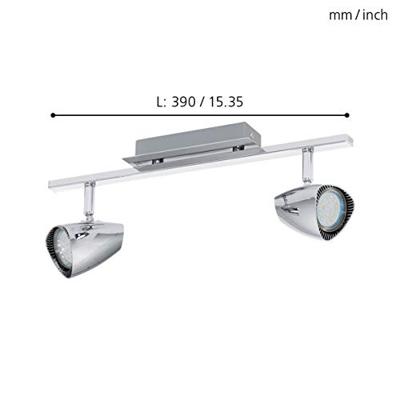 Eglo Led plafondspotCorbera led 2-lichts chroom - 93673