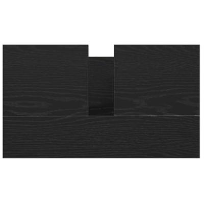 Badkamerkast met lades 60x34,5x60 cm zwart eikenkleurig