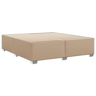 Bedframe kunstleer cappuccinokleurig 200x200 cm