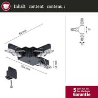 Paulmann 96907 230V-railsysteemcomponenten T-verbinder Zwart (mat) - thumbnail