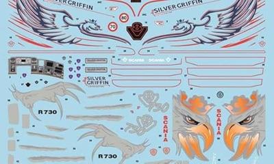 Italeri 1/24 Scania R730 V8 Streamline Silver Friffin Italeri 1/24 Scania R730 V8 Streamline Silver Friffin