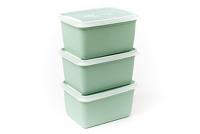 DBP Alaska Diepvriesdozen Vierkant 0.5L 3 Stuks Mintgroen - thumbnail