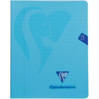 Clairefontaine schrift mimesys voor ft A5, 72 bladzijden, kaft in PP, geruit 4 x 8, geassorteerde kleuren - thumbnail