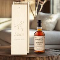 Whisky in gegraveerde kist - The Balvenie - thumbnail