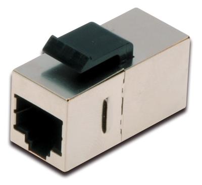 Digitus RJ45 / RJ45-koppeling Netwerk Adapter CAT 5e [1x RJ45-bus, RJ45-bus 8p8c - 1x RJ45-bus, RJ45-bus 8p8c] Nikkel