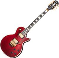 Epiphone Alex Lifeson Les Paul Custom Axcess Quilt Ruby elektrische gitaar met koffer - thumbnail