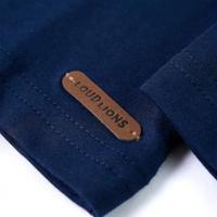 Kindershirt met lange mouwen dinosaurusontwerp 92 marineblauw - thumbnail