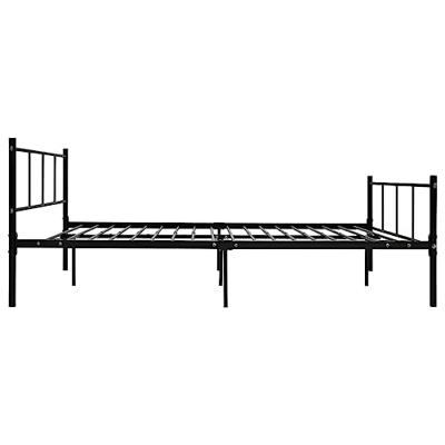 Bedframe metaal zwart 140x200 cm