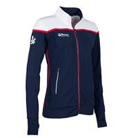 Reece 865610 Varsity Stretched Fit Jacket Full Zip Ladies - Navy-White - XL - thumbnail