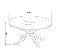 Bendt Glazen Salontafel 'Line' 82cm - thumbnail