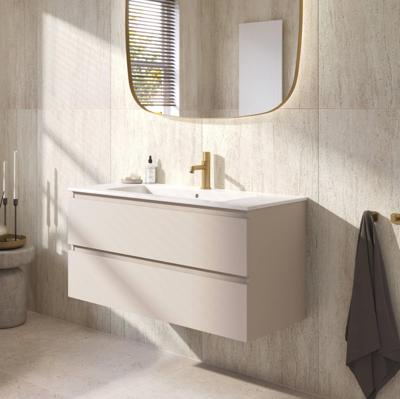 Ben Tendenza badmeubel incl. keramische wastafel 100x46x52cm zand