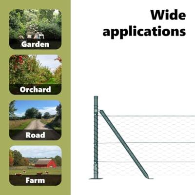 VidaXL Afrasteringspaal groen 25 x 0,6 m (36 mm gaas) staal en pvc