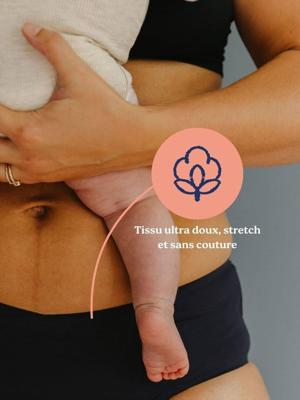 Zwangerschapsslip Flowly zwart