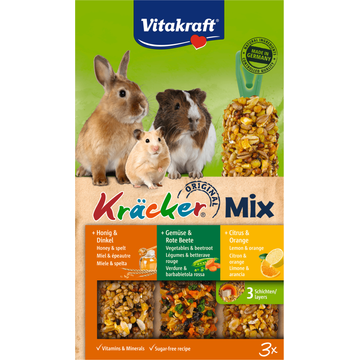 Vitakraft Original Kracker TrioMix Citrus & Orange 168 g bij Jumbo Vitakraft Original Kracker TrioMix Citrus & Orange 168 g bij Jumbo