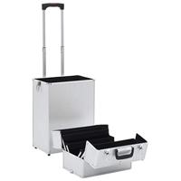 VidaXL Make-up trolley aluminium zilverkleurig - thumbnail