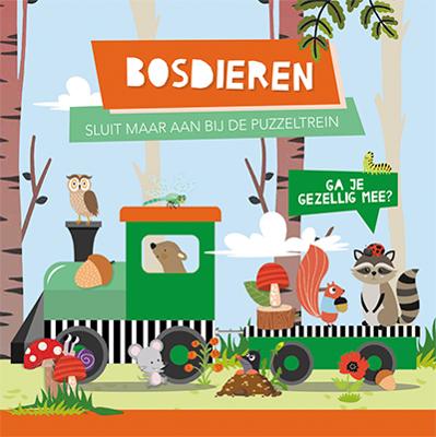 Bosdieren - boek + treinpuzzel