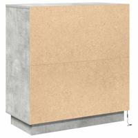 Dressoir met plank Beton Grijs 71 x 34,5 x 75 cm Bewerkt hout - thumbnail