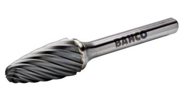 Bahco Stiftfrees | hardmetaal | met boogvormige kop en afgeronde neus | voor roestvaststaal | 6 mm x 18 mm x 6 mm - F0618I06