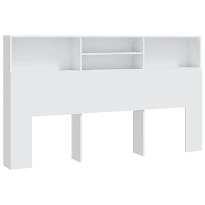 Hoofdbordkast 180x19x103,5 cm wit