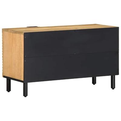 Tv-meubel 80x31,5x46 cm massief mangohout bruin