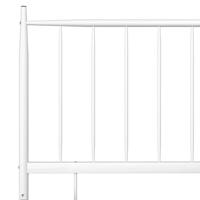 Bedframe metaal wit 90x200 cm - thumbnail