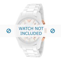 Armani horlogeband AR1416 Keramiek Wit 22mm - thumbnail