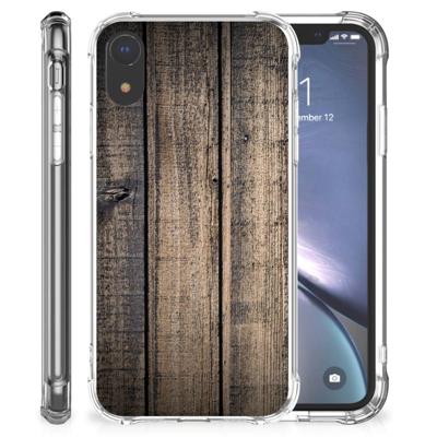 Apple iPhone Xr Stevig Telefoonhoesje Steigerhout Apple iPhone Xr Stevig Telefoonhoesje Steigerhout