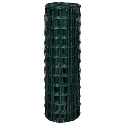 VidaXL Euro hek 25x1,2 m staal groen
