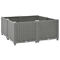 Plantenbak verhoogd 80x80x38 cm polypropyleen - thumbnail