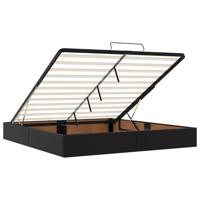 Bedframe zonder matras 160x200 cm kunstleer zwart - thumbnail
