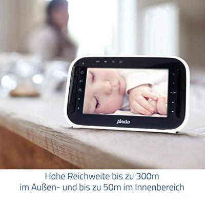 Alecto DVM-143 - Babyfoon met camera en 4.3" kleurenscherm, wit/antraciet