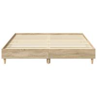 Bedframe zonder matras 150x200cm spaanplaat sonoma eikenkleurig - thumbnail