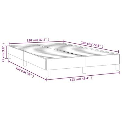 Bedframe zonder matras 120x190 cm kunstleer crme Bedframe zonder matras 120x190 cm kunstleer crme