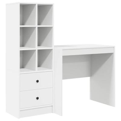 Bureau met lade 2 pcs Wit