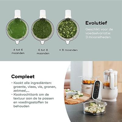 Multifunctionele keukenrobot Nutribaby + van BABYMOOV beige Multifunctionele keukenrobot Nutribaby + van BABYMOOV beige