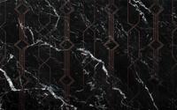 Noordwand Komar Pure Fotobehang Marble Black - P040-VD4 - thumbnail