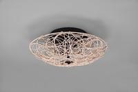 Trio Leuchten Plafondlamp Lovis Ø 40 cm Rotan zwart beige - thumbnail