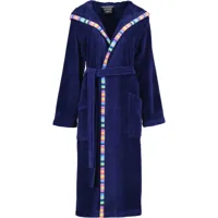 Cawö Cawo Dames Badjas met capuchon 840 11 marine Maat 38 - thumbnail