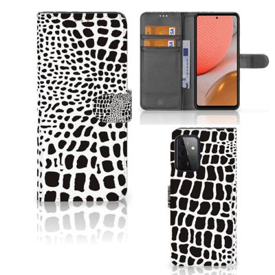 Samsung Galaxy A72 | Telefoonhoesje | Met pasjeshouder | Slangenprint