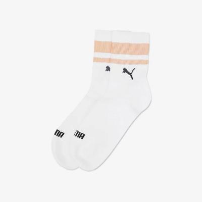 Puma Sokken Short Crew New Heritage 2-pack Wit / Oranje-43/46