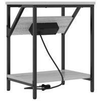 Nachtkastje 2 pcs Grijs sonoma 38 x 30 x 48 cm Bewerkt hout - thumbnail