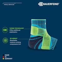 Bauerfeind Sports Ankle Support Enkelbrace - S - Rechts - Zwart - thumbnail