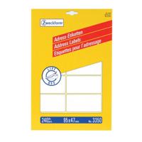 Avery Zweckform 3350 adresetiketten ft 95 x 47 mm (b x h), 240 etiketten, wit - thumbnail