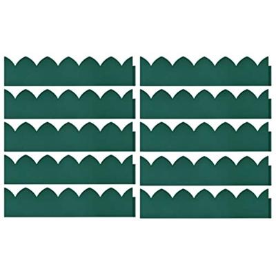 VidaXL Gazonranden 10 st 65x15 cm pp groen