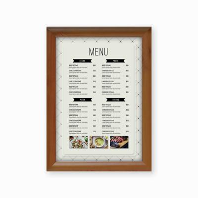 Kliklijst europel a4 25mm houtlook