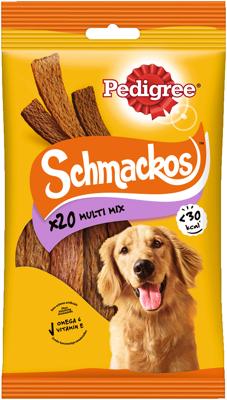 Pedigree Schmackos Multimix vleesstrips hondensnacks 9 x 20 stuks