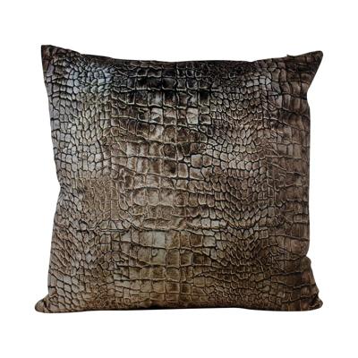 Fluwelen Kussen Croco Bruin (45 x 45 cm) Fluwelen Kussen Croco Bruin (45 x 45 cm)