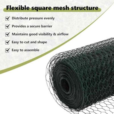 VidaXL Hexagon hek groen 0,4 x 50 m pvc