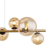 Globo HanglampRiha zwart met goud - 56135-9H - thumbnail