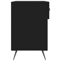 VidaXL Schoenenbank 102x35x55 cm bewerkt hout zwart - thumbnail